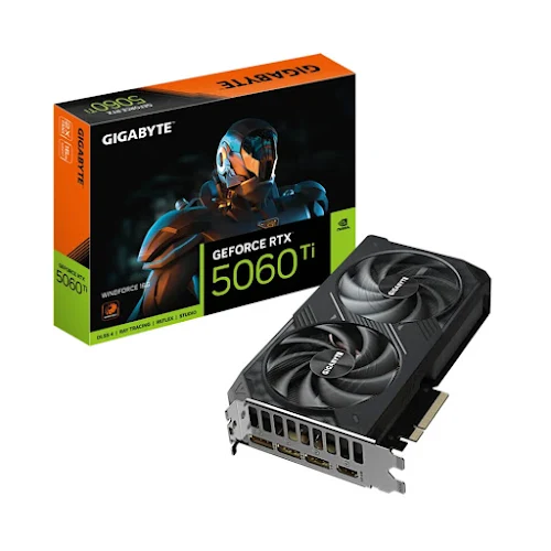 Card màn hình Gigabyte GeForce RTX 5060 Ti WINDFORCE 16G 16GB GDDR7 (GV-N506TWF2-16GD)