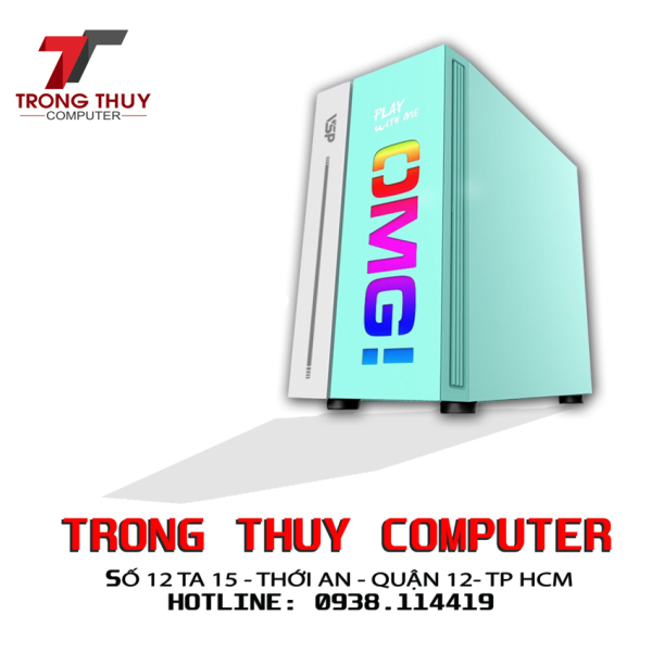 Thùng máy Case VSP OMG II Mid Tower (Xanh)