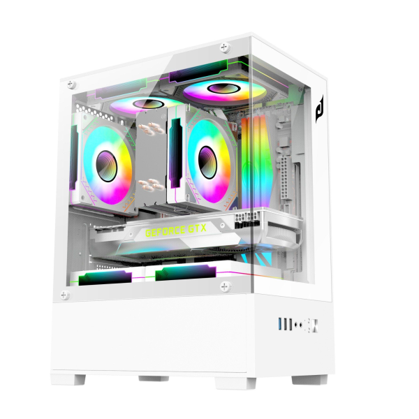 Vỏ CASE máy tính Model: MIX WHITE, hiệu: Magic, không quạt, không bộ nguồn, bằng thép