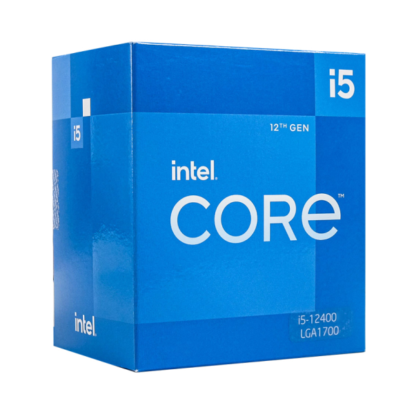 CPU Intel Core i5-12400 (Up To 4.40GHz, 6 Nhân 12 Luồng,18MB Cache