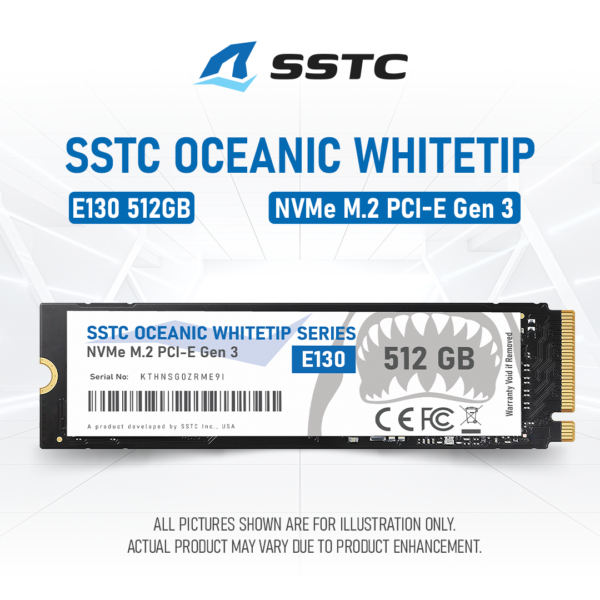 Ổ cứng SSD SSTC E130 Plus M2 NVMe Gen 3 512GB (E130-PLUS-512GB)