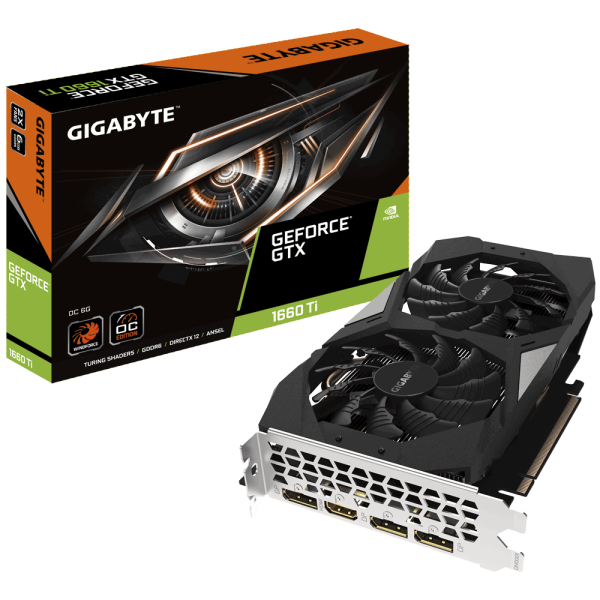 VGA Gigabyte GTX 1660Ti 6G GDDR6 OC (GV-N166TOC-6GD)