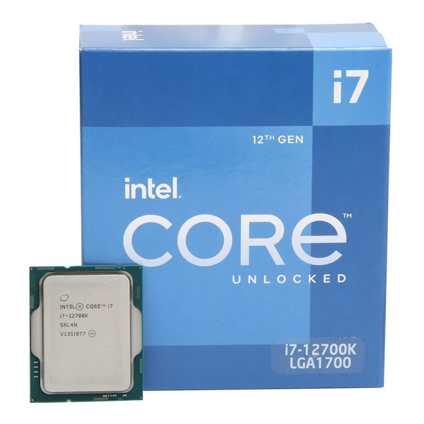 CPU Intel Core i7 12700K 12 Cores 20 Thread 12MB Up to 5.0Ghz Box Chính Hãng
