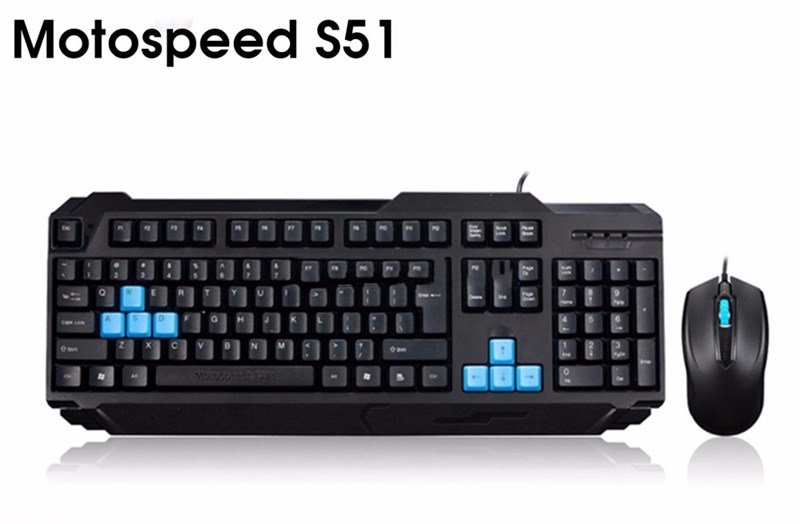 Bộ Keyboard + Mouse Motospeed S51 USB Đen